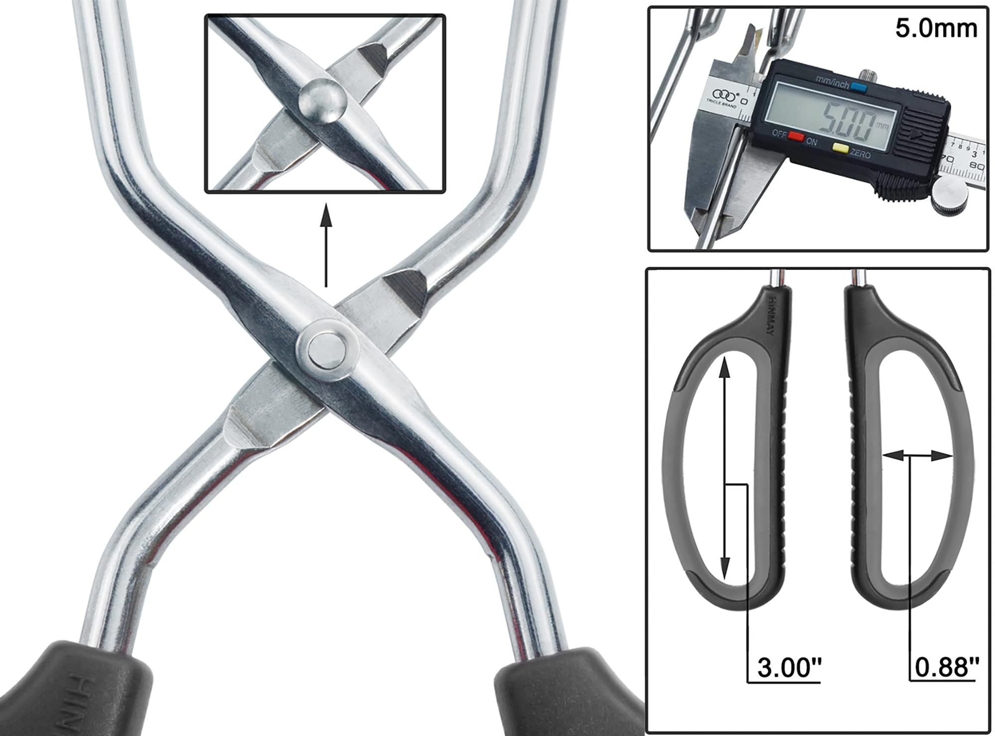 Pinzas HINMAY de 16 pulgadas ideales para parrillas al aire libre