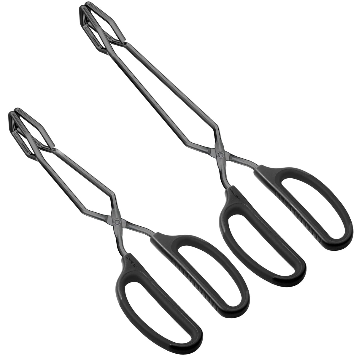 Pinzas HINMAY de acero inoxidable 10 pulgadas, ideal para voltear carnes.