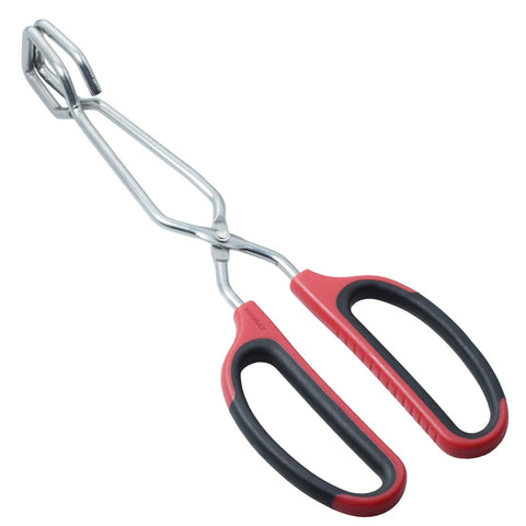 Pinzas HINMAY de acero inoxidable 10 pulgadas para cocina, útiles para voltear alimentos
