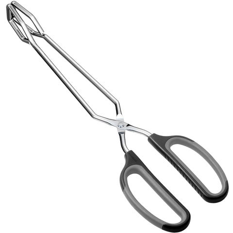 HINMAY pinzas tijeras de 12 pulgadas con mango negro para cocinar con precisión.