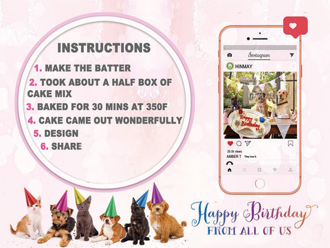 HINMAY tarta de perro con mousse, ideal para fiestas temáticas caninas.