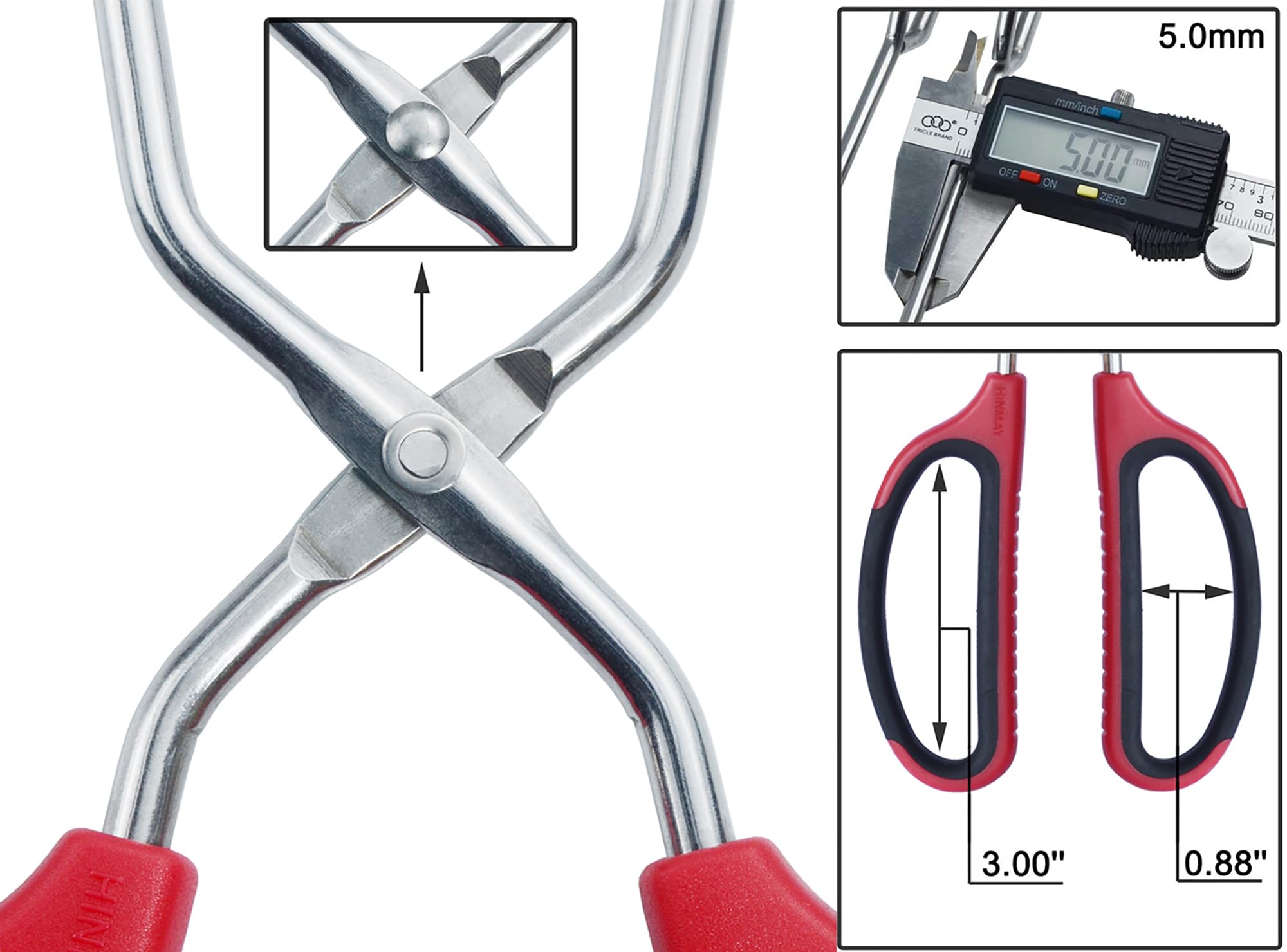 Tijeras-pinzas HINMAY de 16 pulgadas para manejo de piezas grandes.