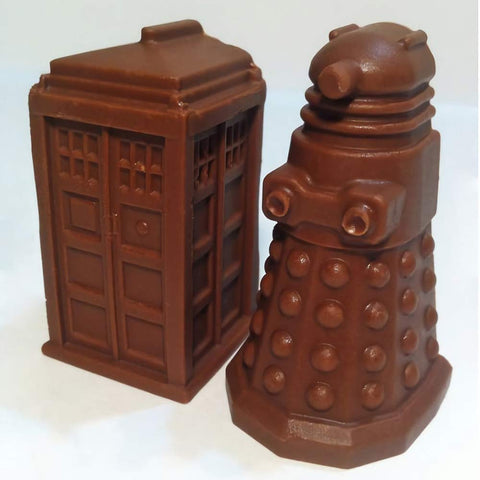 HiParty molde de chocolate con forma TARDIS y Daleks para golosinas.