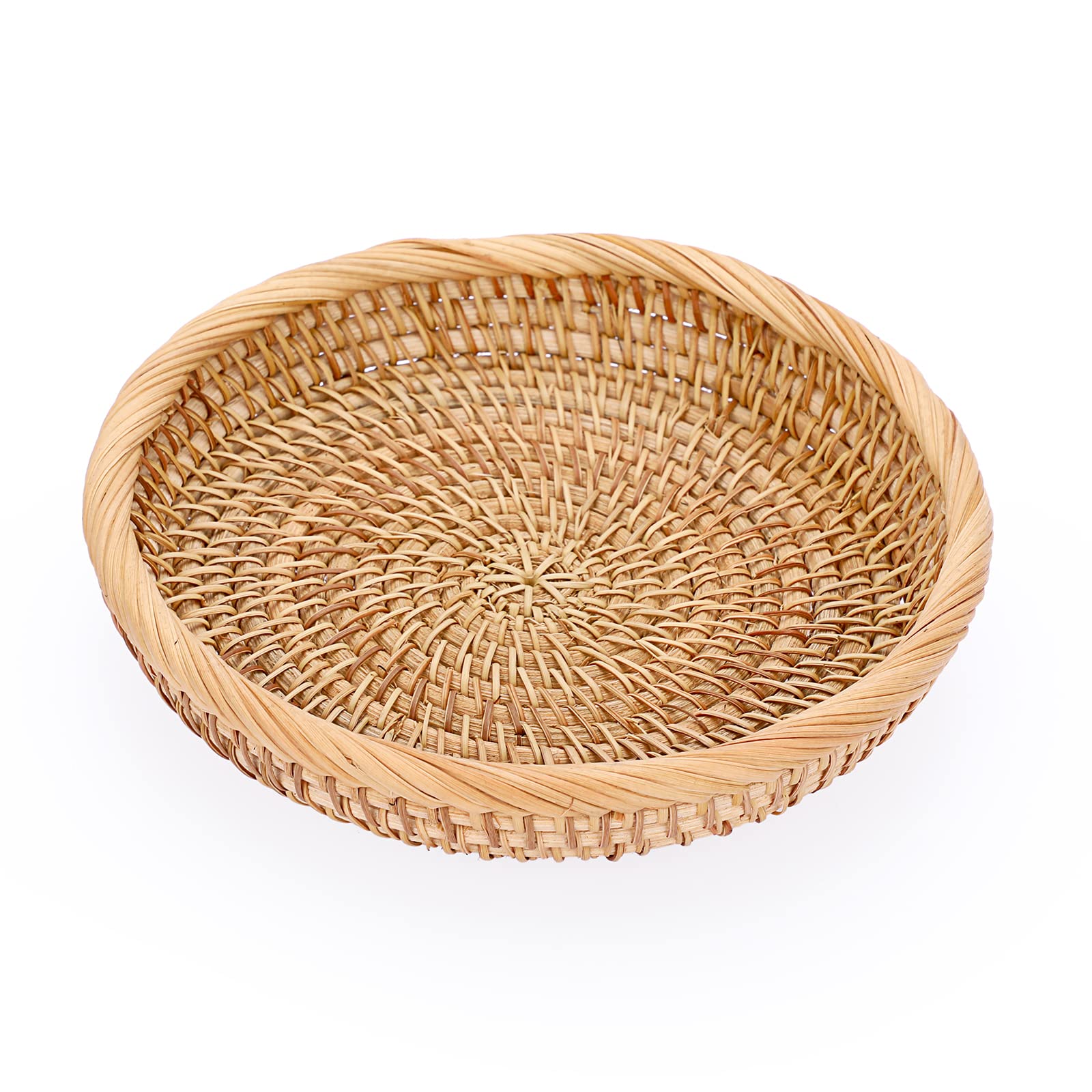 Hipiwe cesta de mimbre 7,6 pulgadas para entrada, ideal para llaves y accesorios.