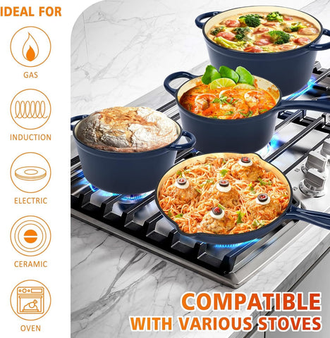 Hisencn compatible con gas, inducción y horno para versatilidad.
