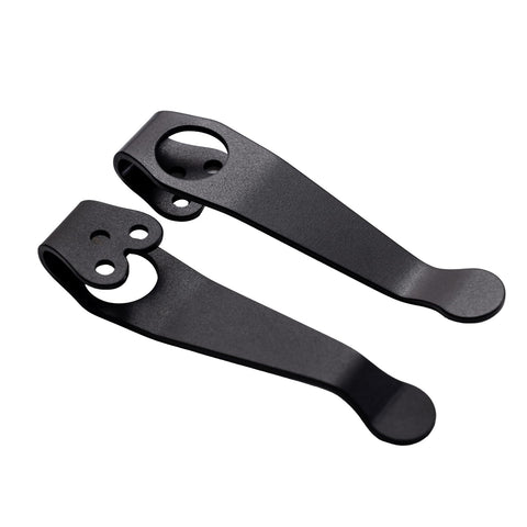 hiSpkNix clip titanio profundo para Spyderco Delica 4, perfil discreto.