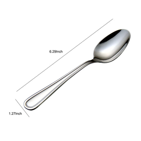 Cucharas HISSF con acabado espejo y diseño sencillo para uso diario.