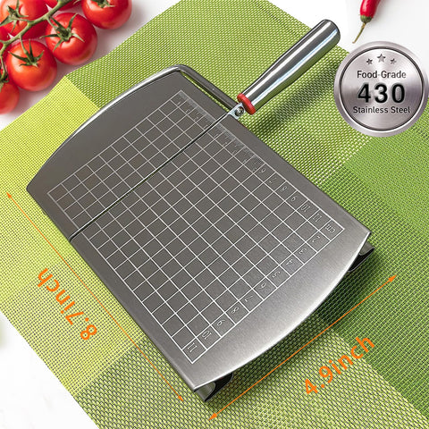 Histavidi rebanadora queso, acero inoxidable, vista lateral para cortes uniformes