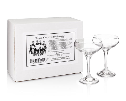 HISTORY COMPANY copa coctel borde ancho elegante con equilibrio para cocteles tipo martini.