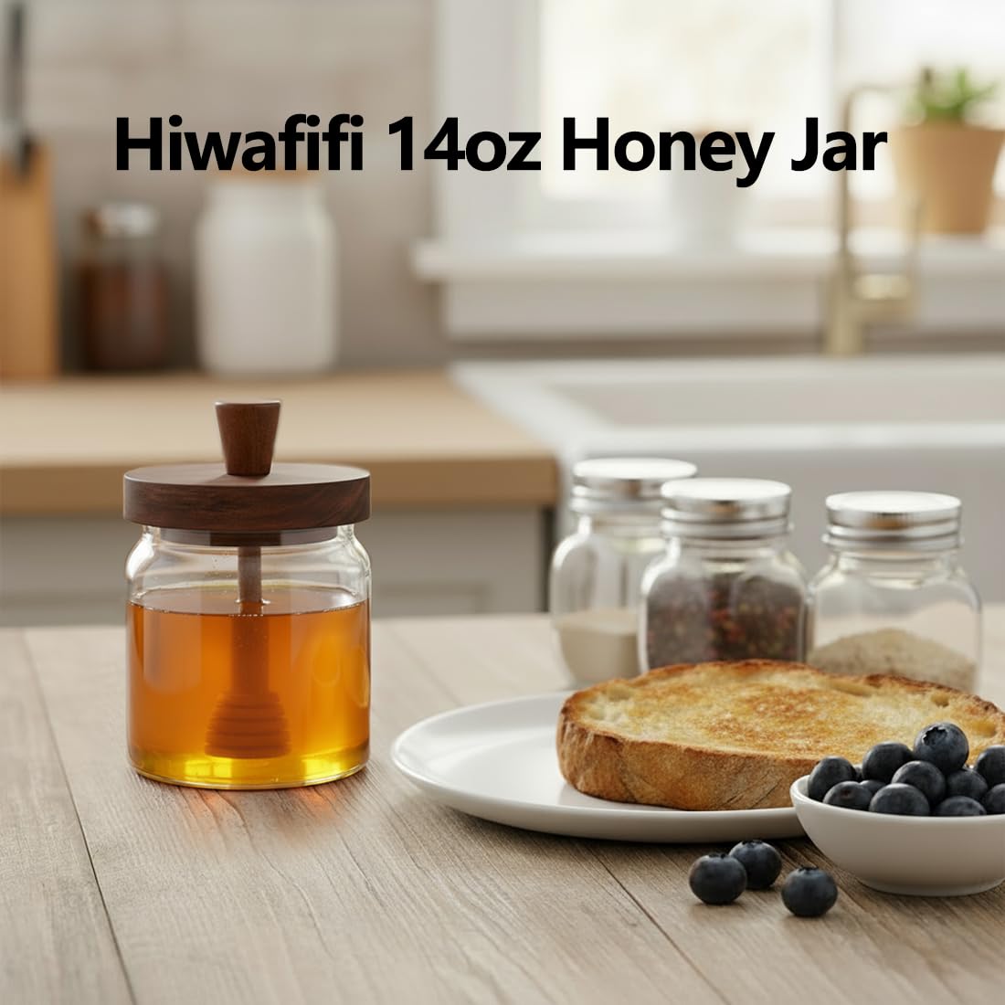hiwafifi tapa madera acacia protege la miel y mantiene fresca