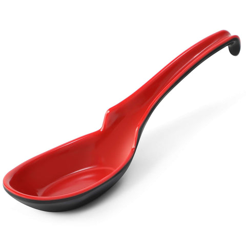 HIWARE 12-pack cucharas de sopa asiática: ideal para ramen y pho en mesa.