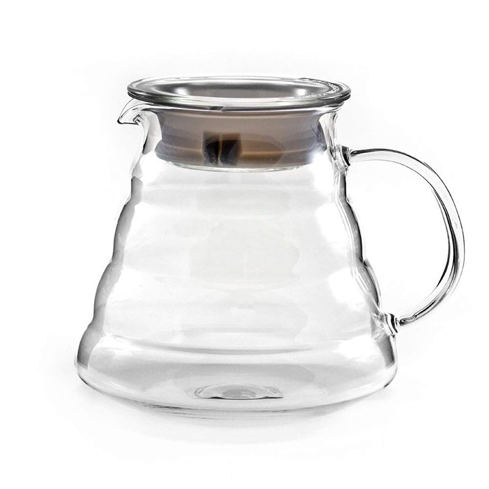 HIWARE 600ml servidor de cafe de cristal, mantiene el calor durante la preparación.