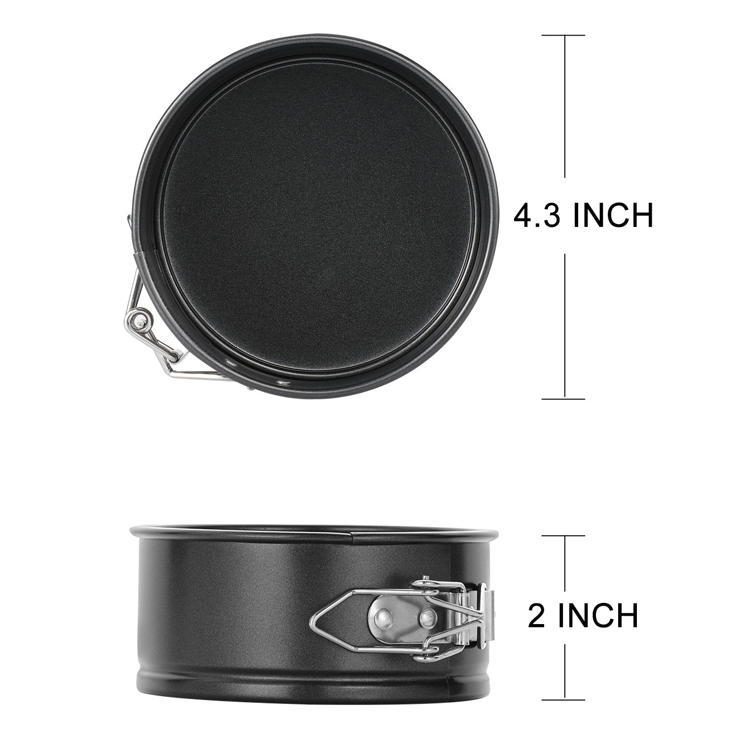 HIWARE mini-molde-resorte para tarta de queso, desmolde sin esfuerzo.