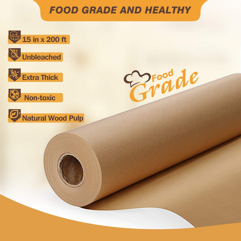 HIWARE papel pergamino 15x200 gran tamaño ideal para bandejas grandes