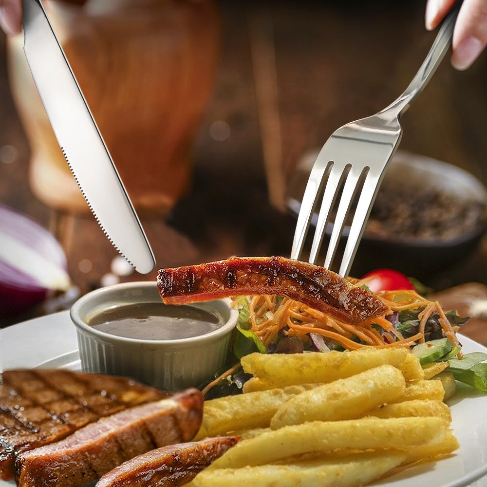 HIWARE tenedores de cena, diseño clásico que combina con vajillas modernas y tradicionales.