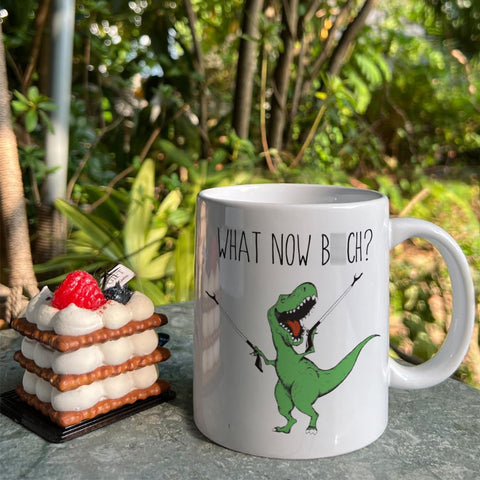 HIWERAN Taza cerámica 11 onzas dinosaurio, regalo seguro para amigas cercanas.