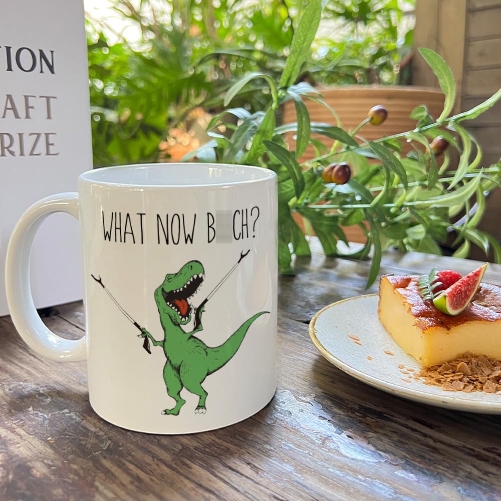 HIWERAN Taza para la hermana, diseño dinosaurio, perfecto para café matutino.
