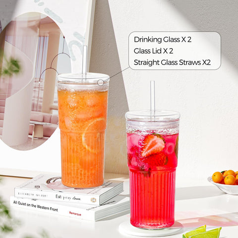 HIYAA juego de vasos para bebidas frías, combina elegancia y sostenibilidad.