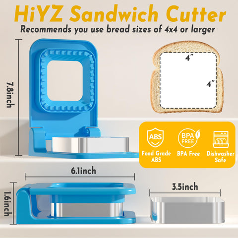 HiYZ diseño 1 paso corta y sella sándwiches rápidamente