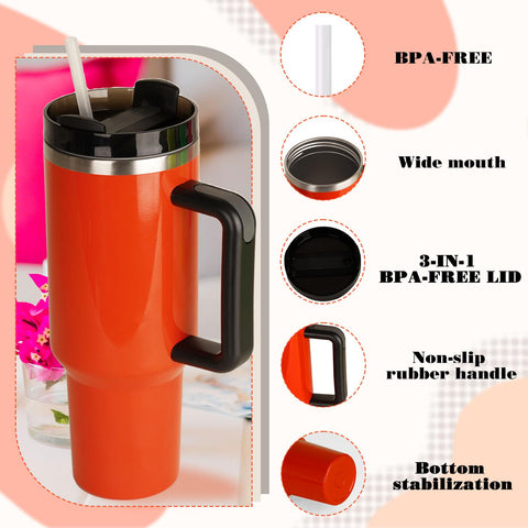 HIZEE Vaso térmico Neon con doble pared para mantener bebidas frías o calientes