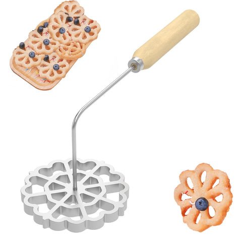HJJWNDDNG Bunuelos: molde de aluminio con mango desmontable para freír con control