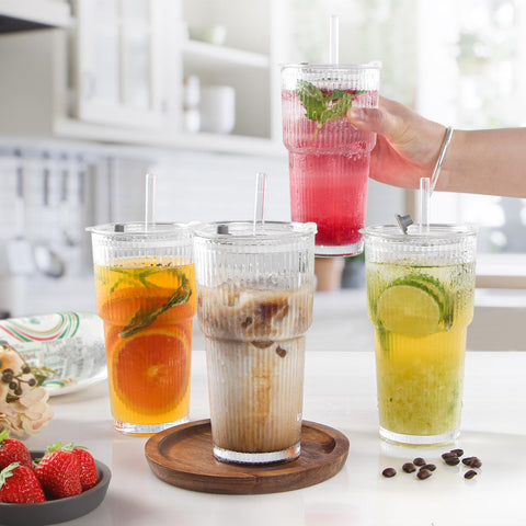 Vasos HJMJY 20oz aptos para lavavajillas, limpieza rápida y sencilla.