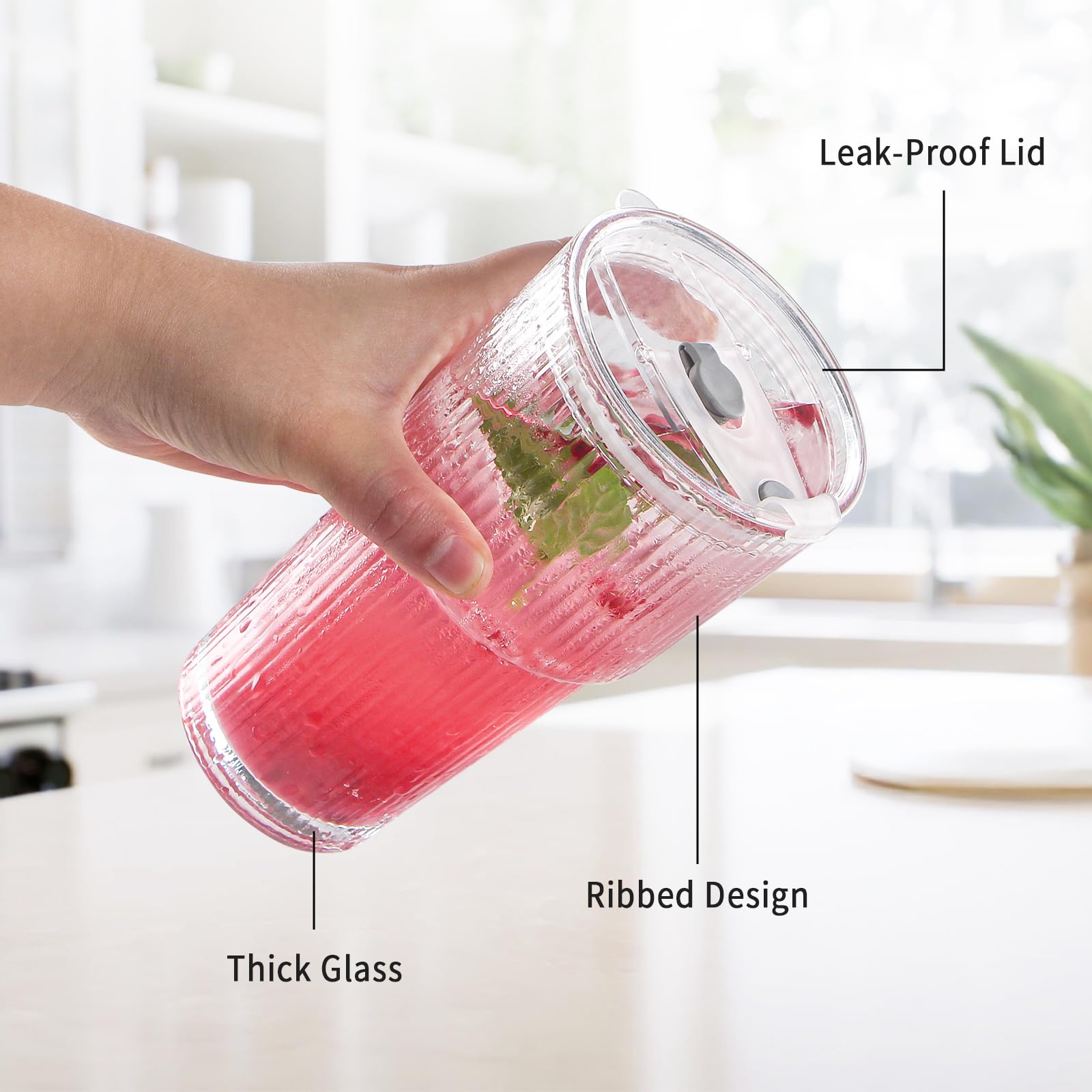 Vasos HJMJY 20oz para uso diario en casa u oficina, versátiles para distintas bebidas.