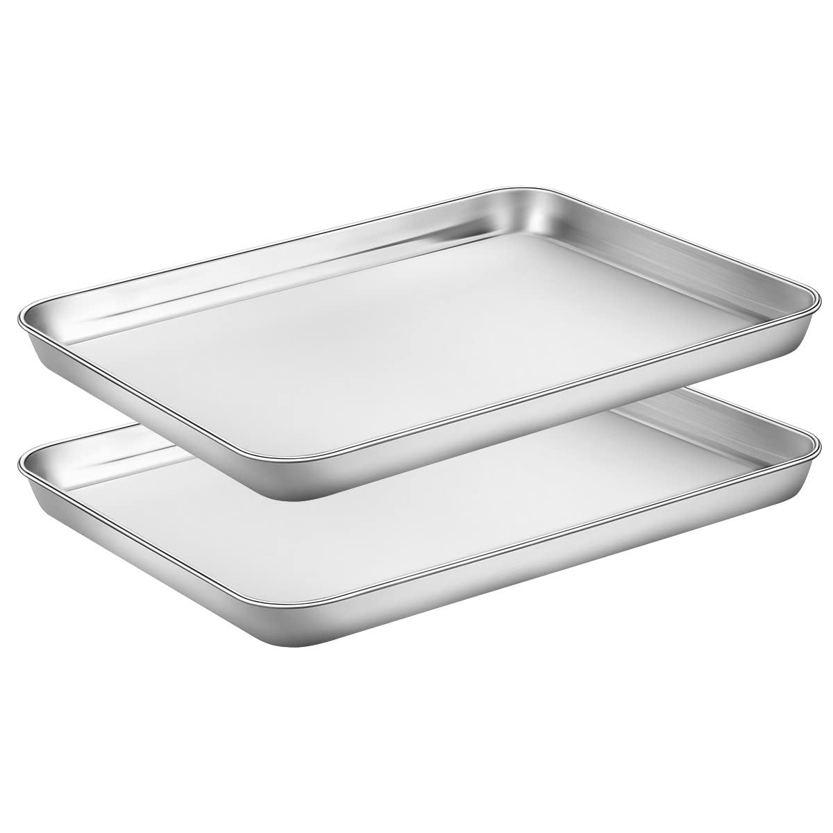 Bandejas HKJ Chef para hornear, juego de 2, liberación suave de alimentos.