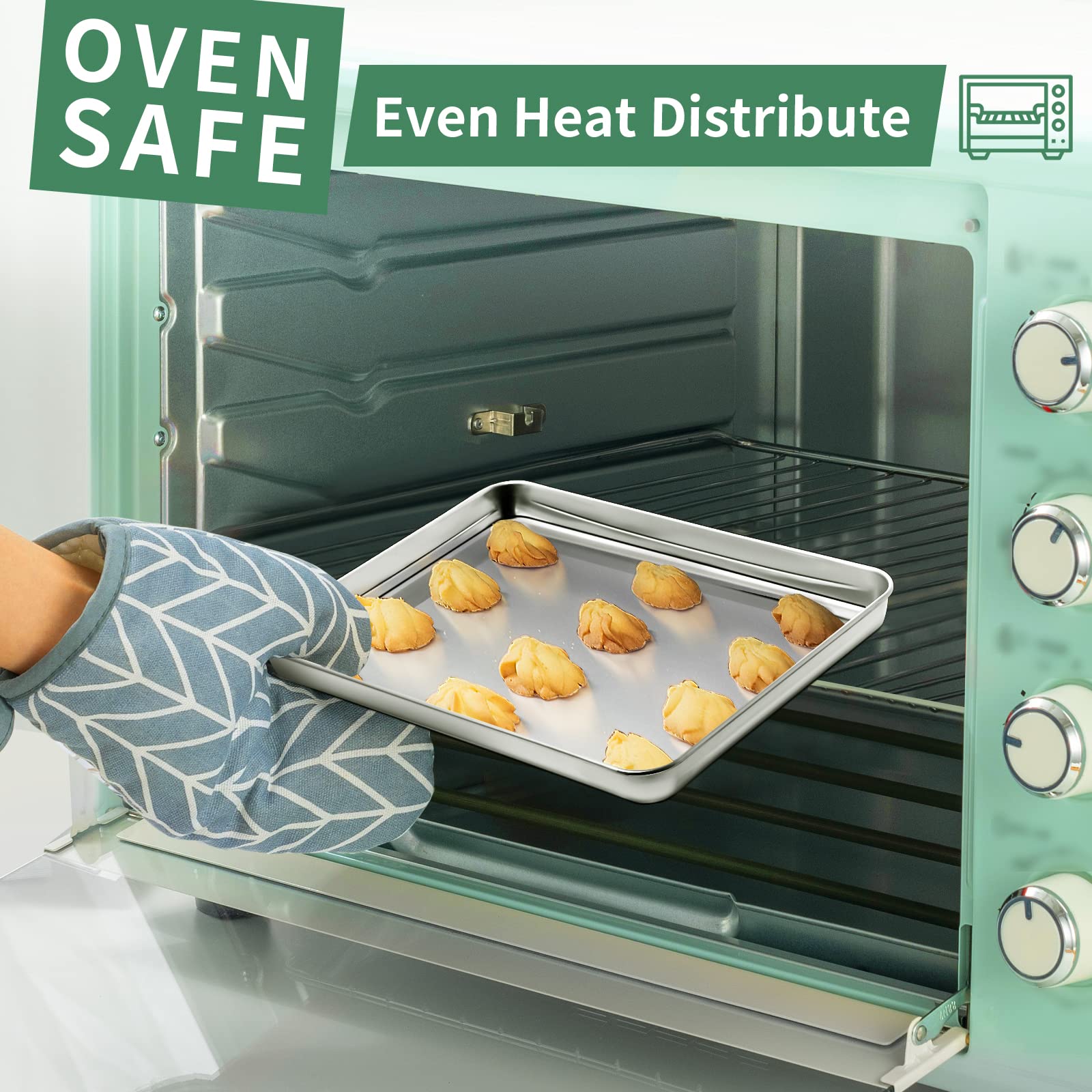 HKJ Chef bandejas para horno para galletas y panes: resultados consistentes en cada horneado