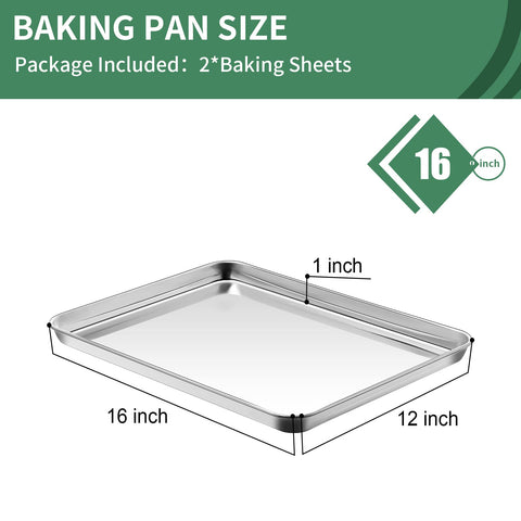 Bandejas para horno HKJ Chef en acero inoxidable 18/0, diseño rectangular y duradero.