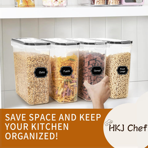 HKJ Chef etiquetas reutilizables incluidas para organización