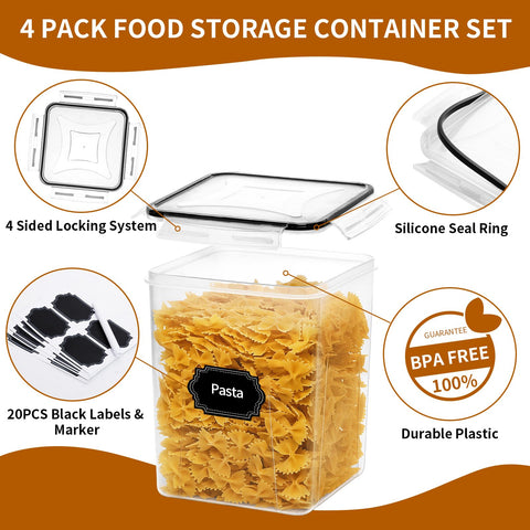 Etiquetas reutilizables HKJ Chef para organizar alimentos.