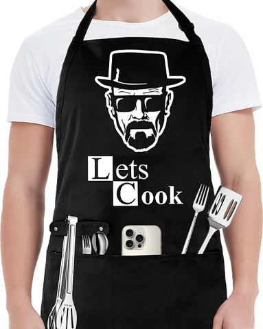 Delantal Hkmmdvc divertido para hombre, ideal para cocinar con humor y proteger la ropa.