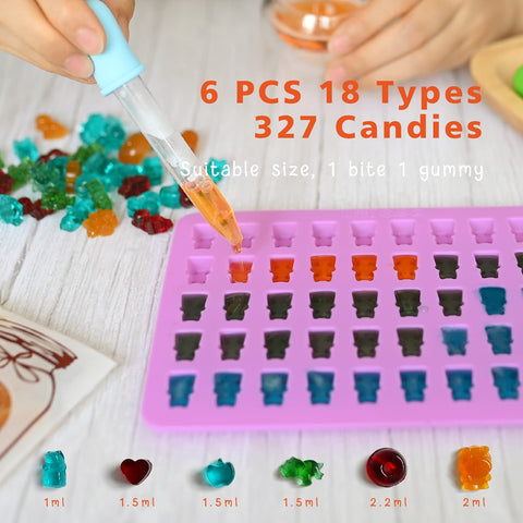 HKNMTT dispensadores de 4 gotas, llenado preciso para dulces caseros.