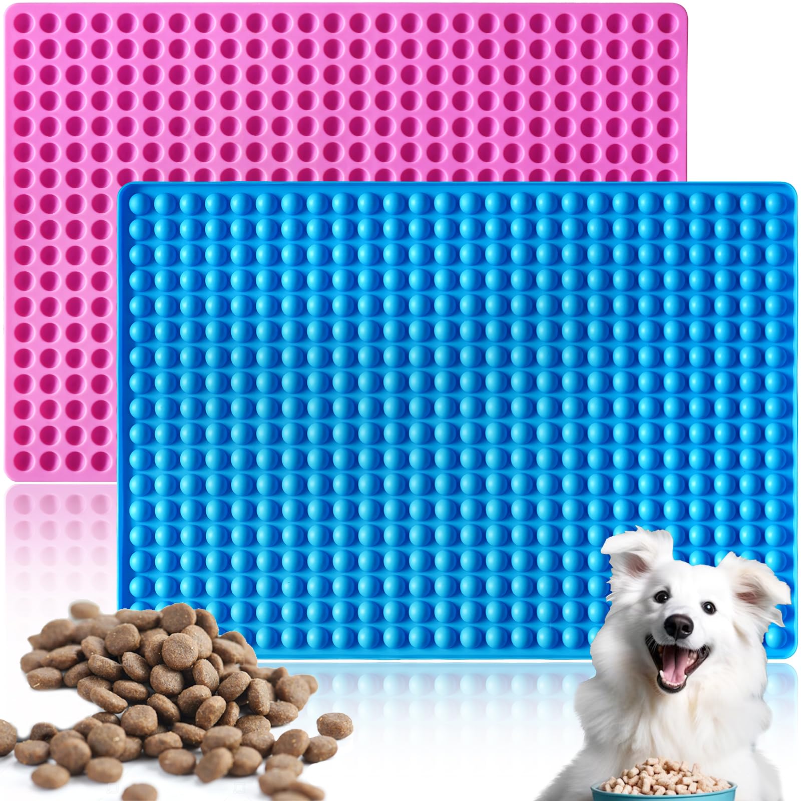 Moldes HKNMTT de silicona semi-esfera para premios de perros, desmolde fácil.