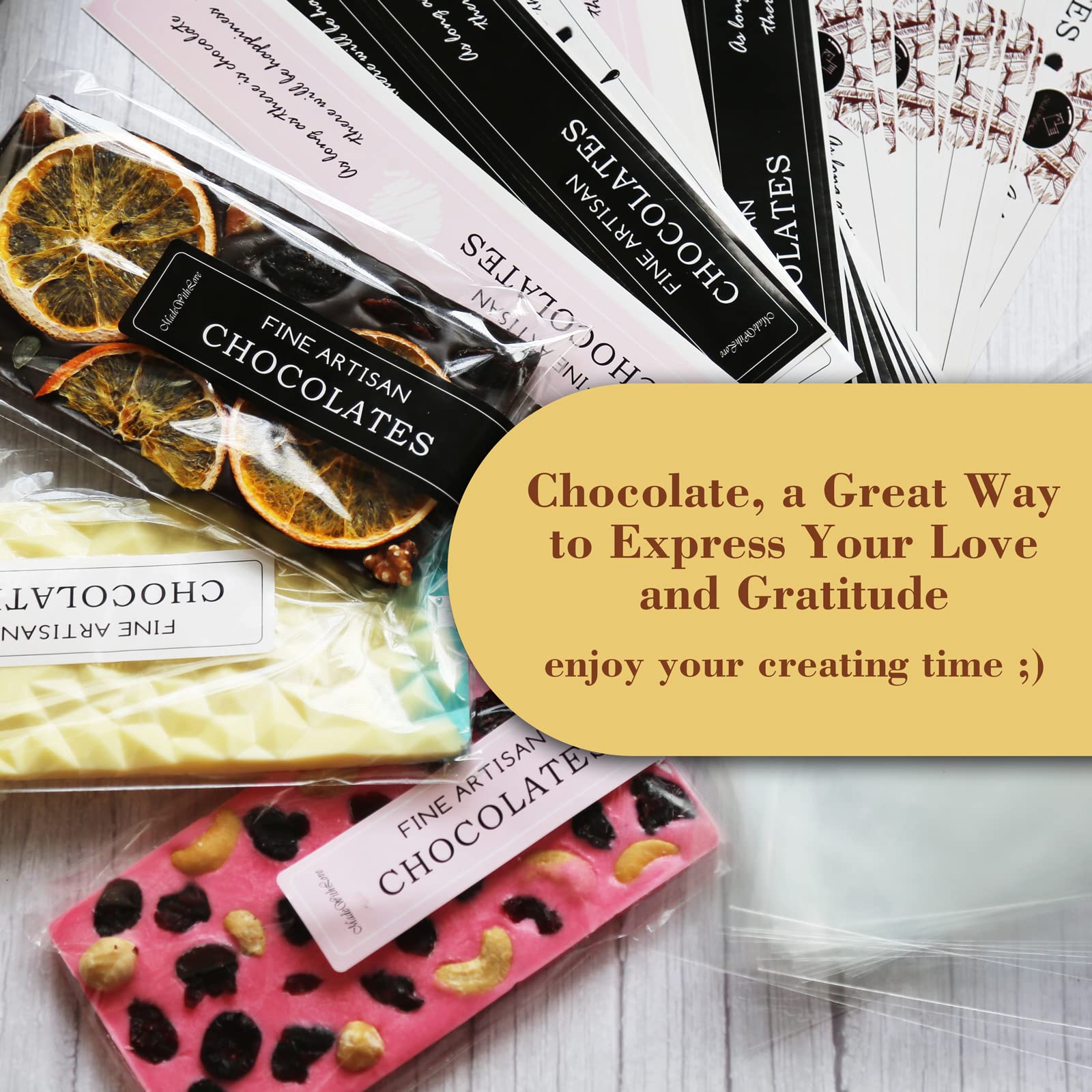 Presentacion de chocolate para regalo con HKNMTT