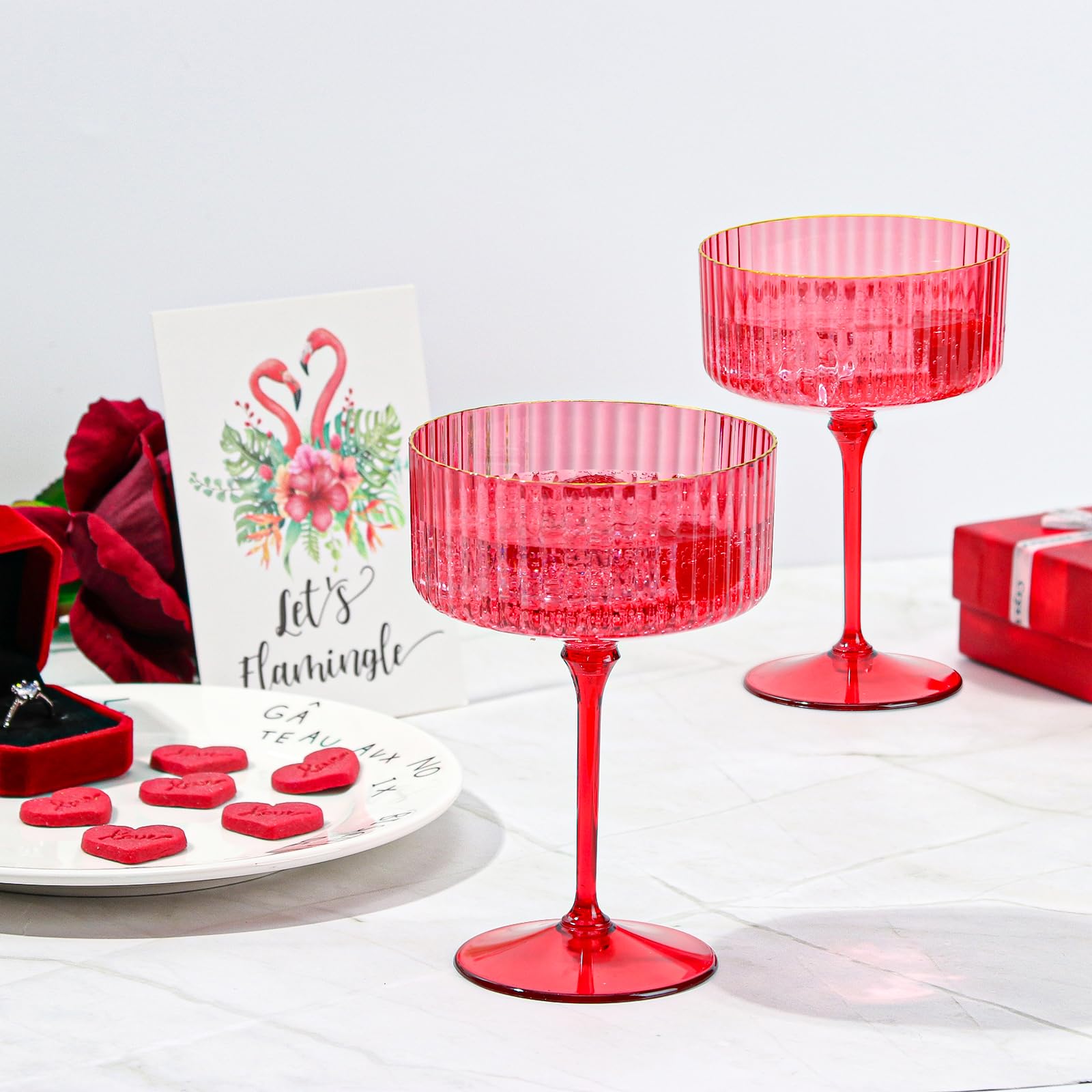 Colección versátil de 24 vasos HKSZEH para bar, hogar y regalos.