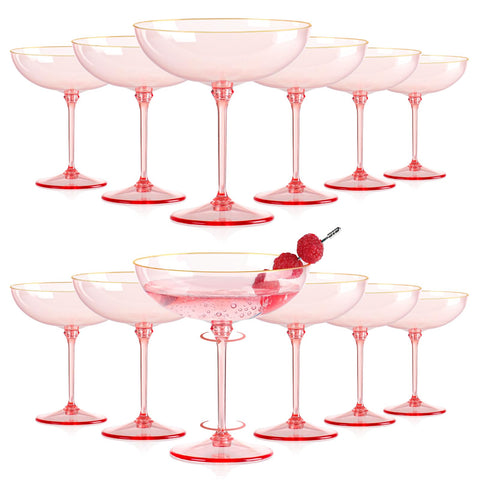 Vaso HKSZEH copa plástica desmontable en rosa, fáciles de limpiar y almacenar.