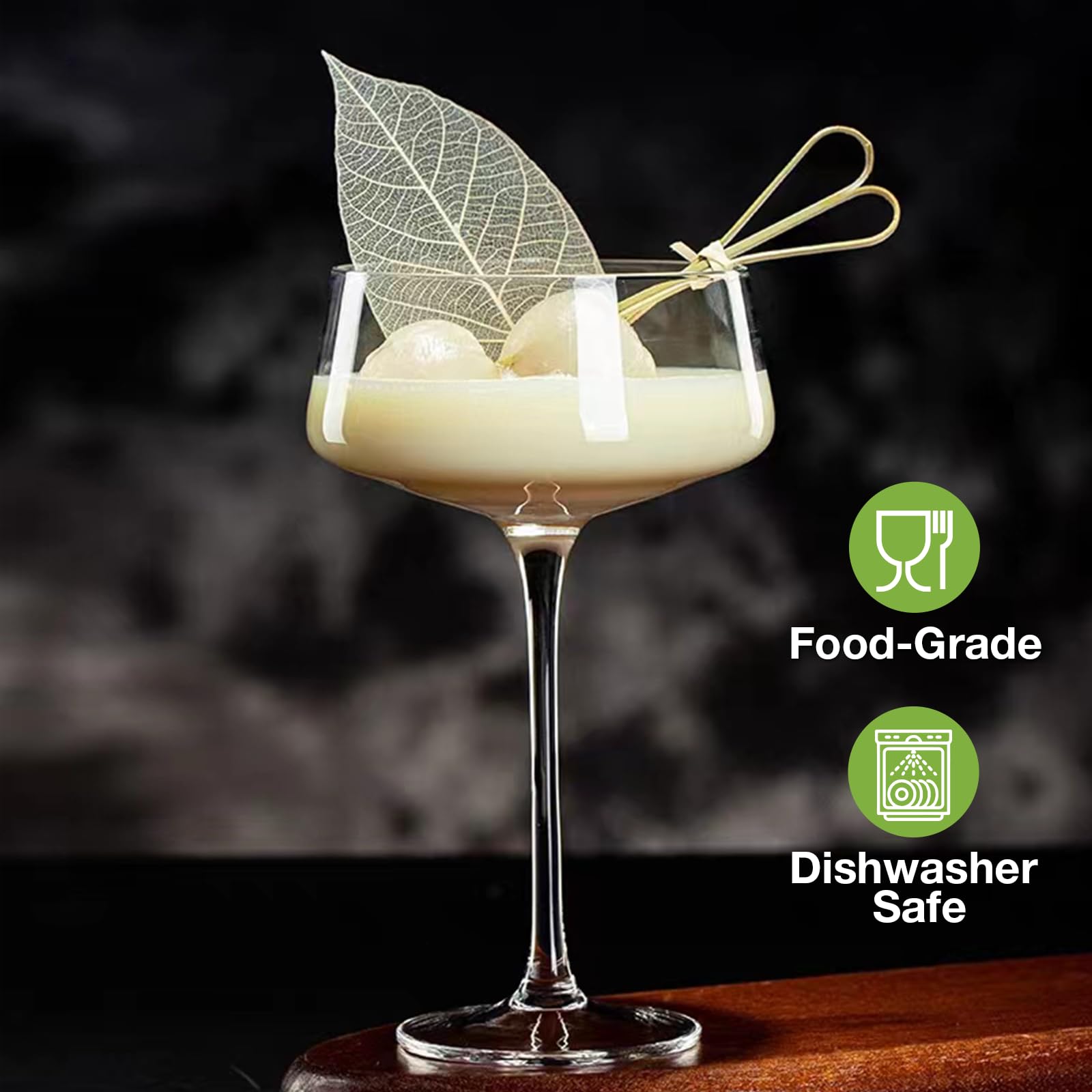 Copa coctel cristal hlukana 8oz sin plomo para brindis premium.