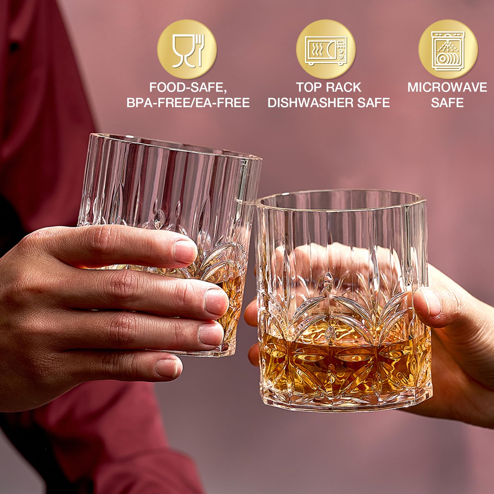Copas de whisky Hlukana con diseño clásico para degustación