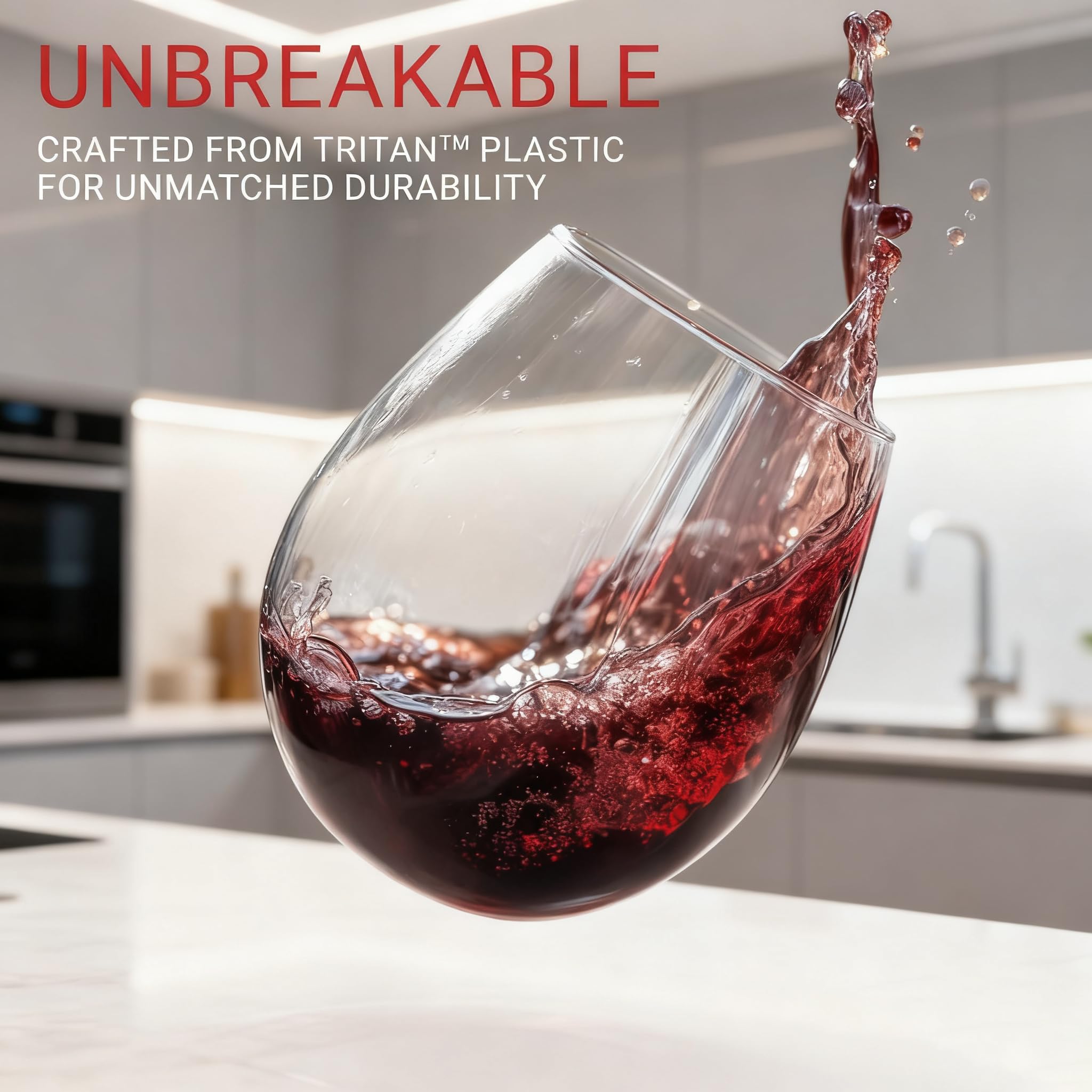 Vasos de vino para exterior y piscina, ideales para fiestas al aire libre.