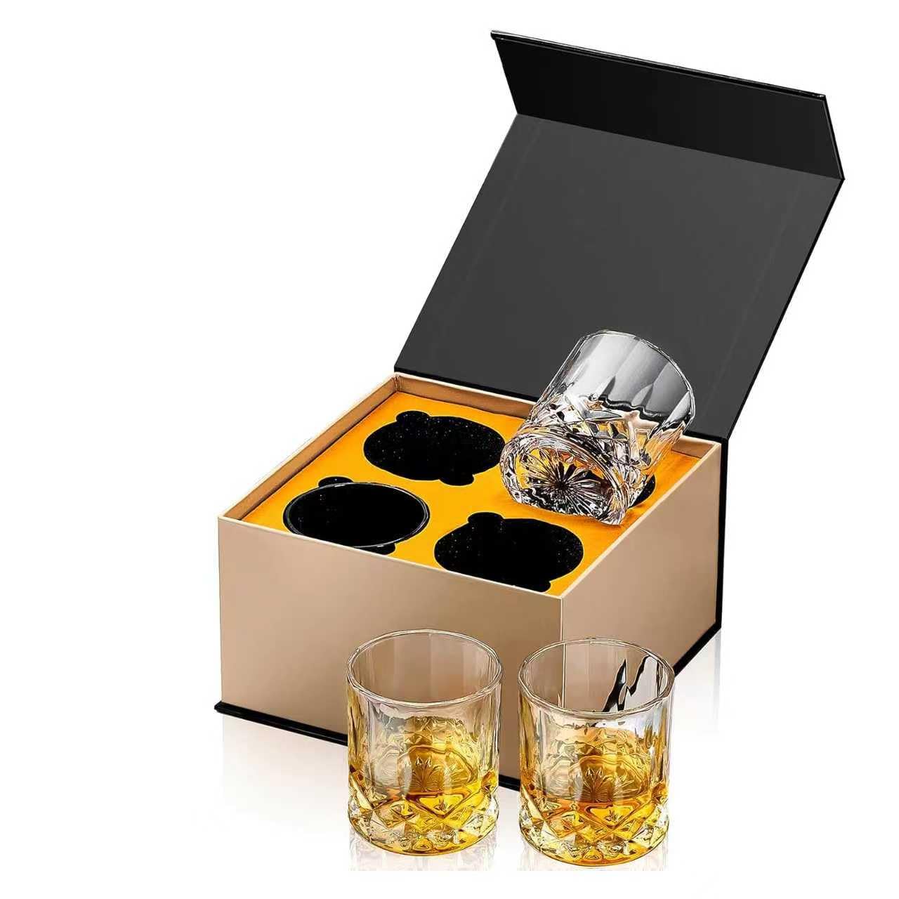 Vaso base pesada Hlukana para whisky, mayor estabilidad al verter.