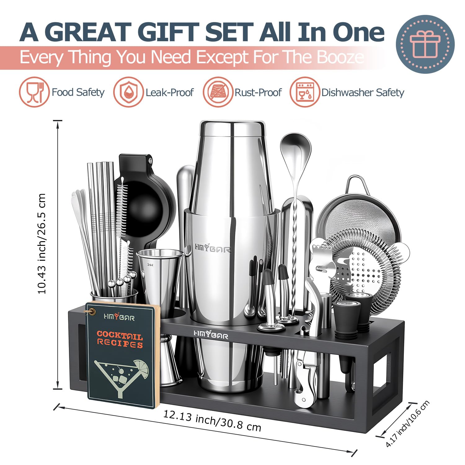 Regalo ideal HMYBAR Mixology para amantes de la coctelería en casa.