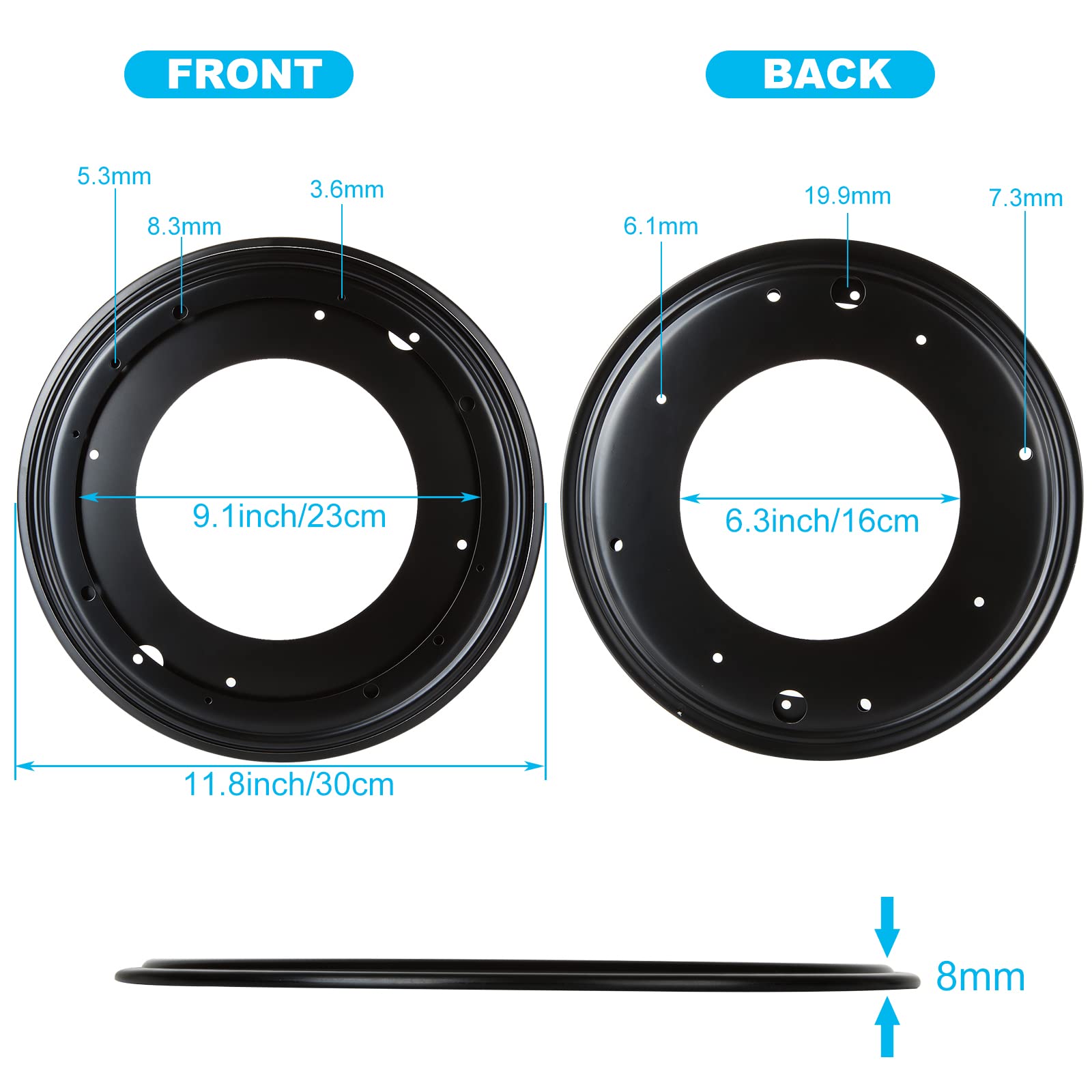 HNBun platillo giratorio 360 grados para mesa y mostradores con giro suave