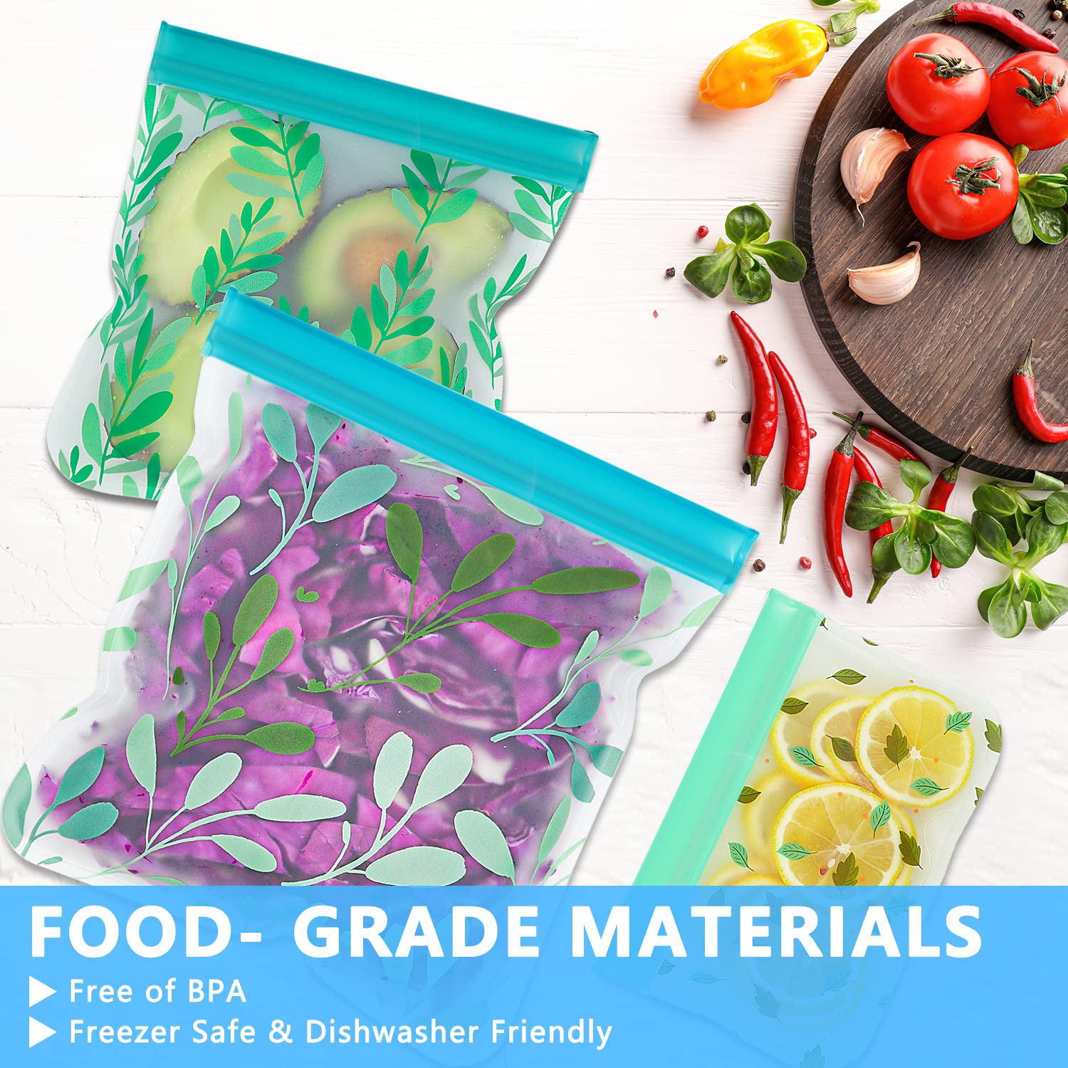 Bolsas Hndnrxue duraderas, fáciles de limpiar y reutilizables para uso diario.