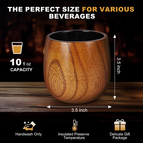 Vaso HNVWNSD con acabado carbonizado para un estilo único en la barra.