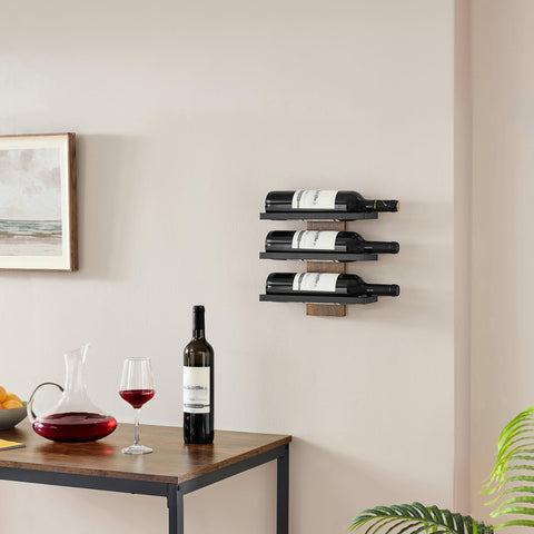 Hoctieon estante para botellas, diseño compacto para comedor ordenado.
