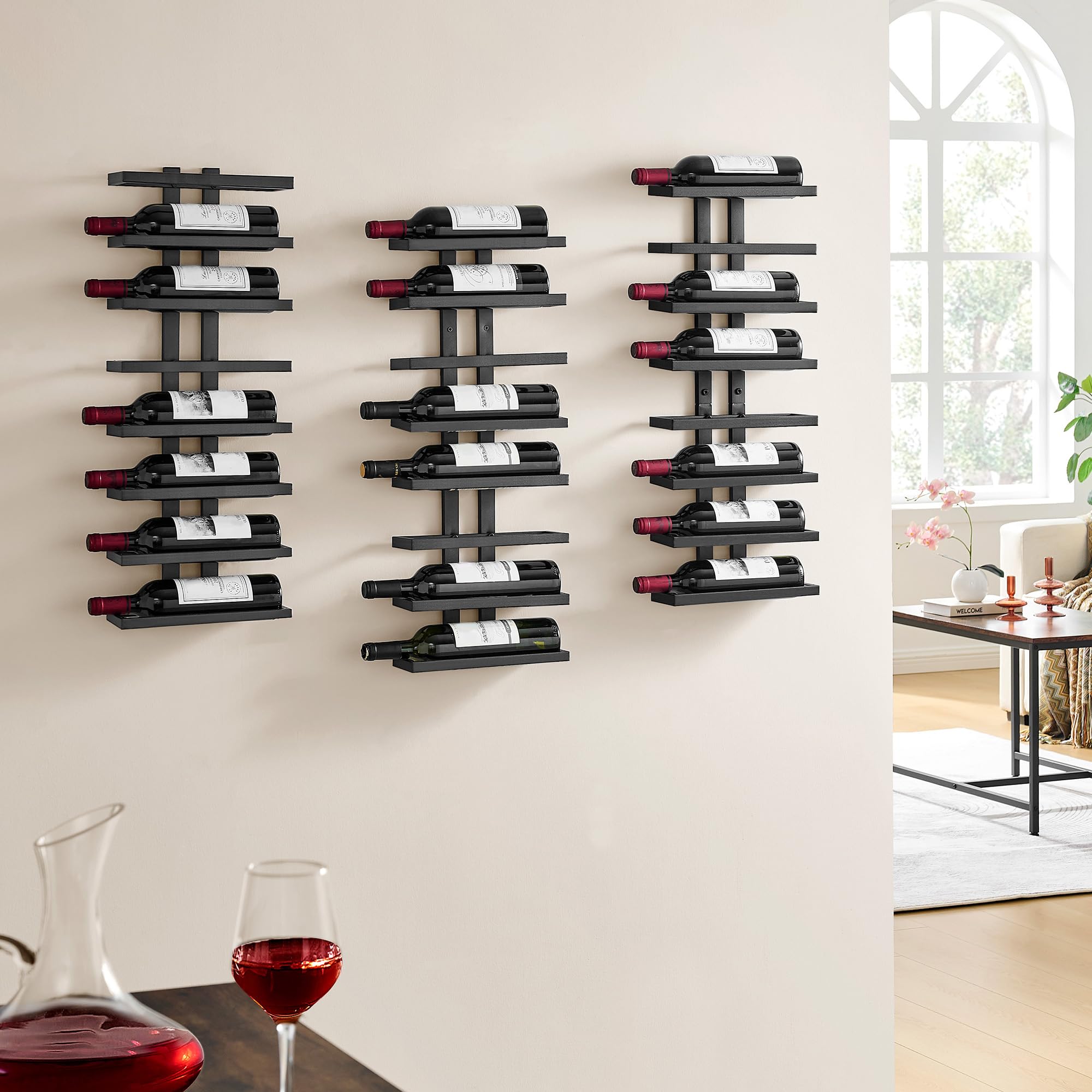 Hoctieon capacidad de 8 botellas por nivel para organización eficiente