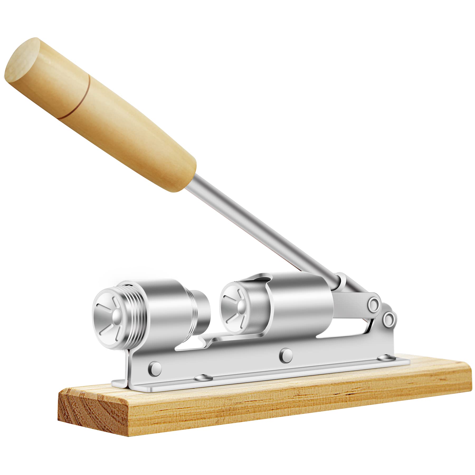 HOFHTD cascanueces con base de madera estable para abrir nueces grandes.