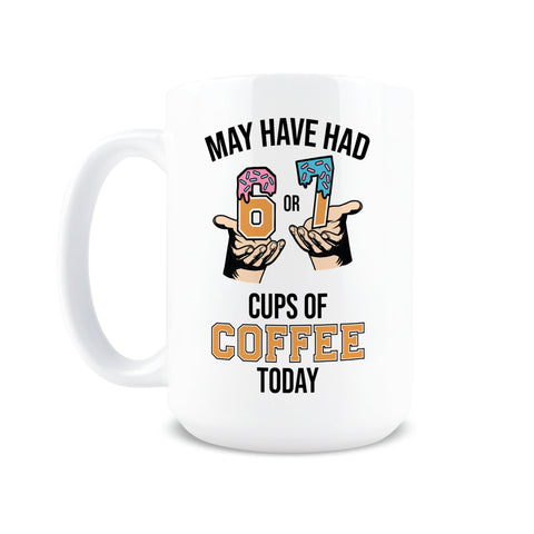 Taza Hogg 67 Meme, vista frontal, perfecta para empezar la mañana con humor.